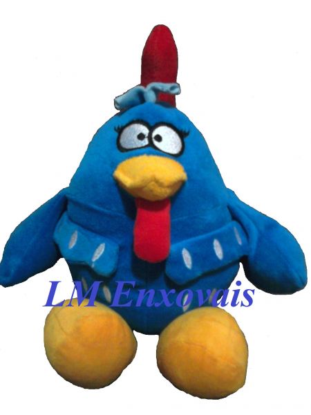 Galinha Azul Bordada Plush 32cm Com Selo Do Inmetro