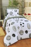 Edredom Solteiro Balls Malha Penteada 100% Algodão