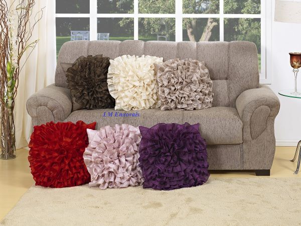 Promoção Almofada Drapê 45x45 Com Zíper Lindas Cores
